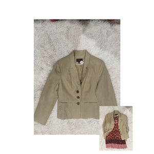 Merona Beige Lightweight Blazer - Sz. 12 (EUC)
